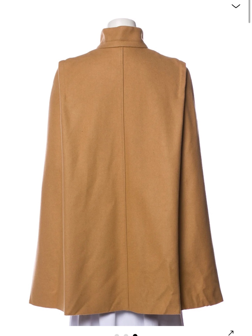 NWOT Maje NYC Wool Luxury Cape in Camel Lined with Waist Tie Size 4-6 (Small) - Picture 8 of 15